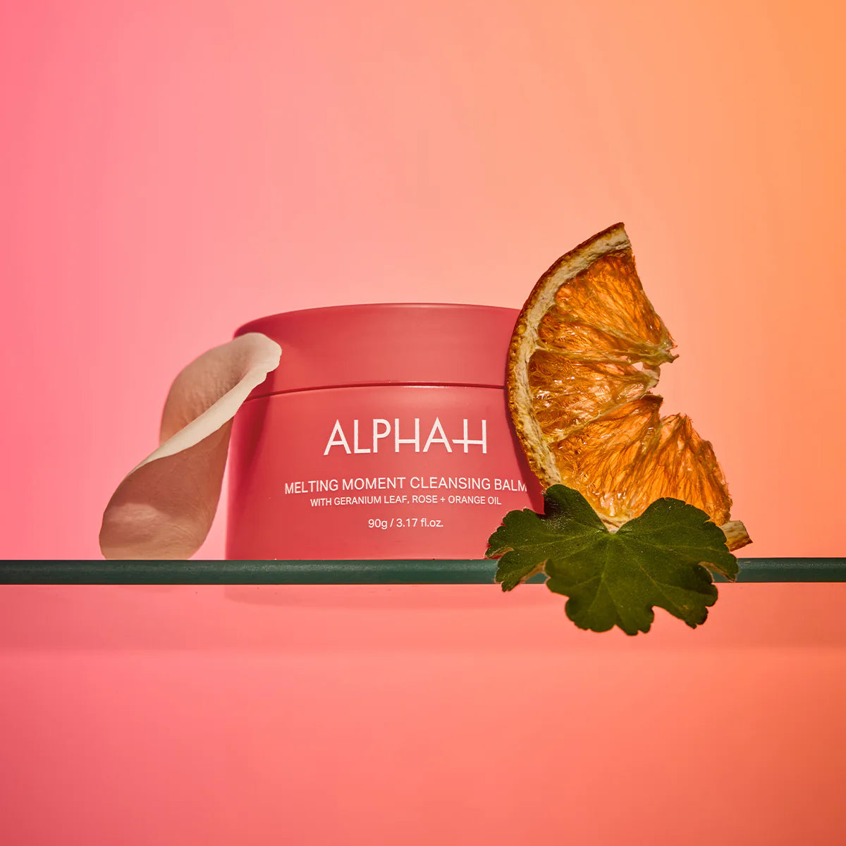 Alpha-H Melting Moment Cleansing Balm with Geranium Leaf, Rose + Orange Oil 90g (Limited Edition)