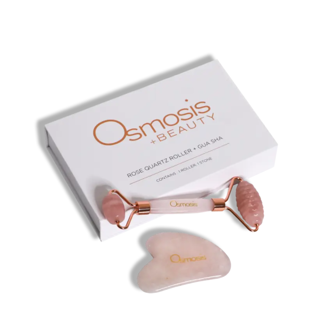 Osmosis Rose Quartz Roller &amp; Gua Sha Set