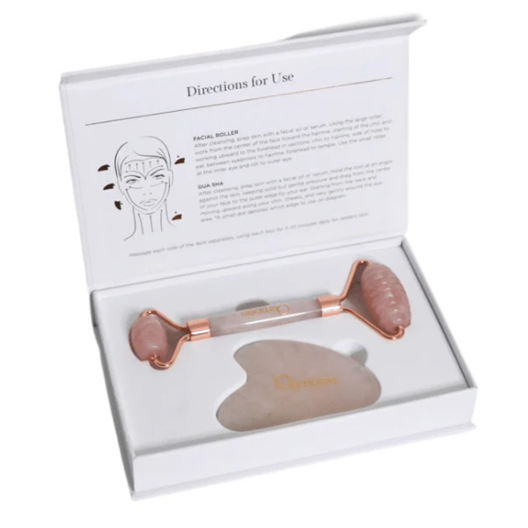 Osmosis Rose Quartz Roller &amp; Gua Sha Set