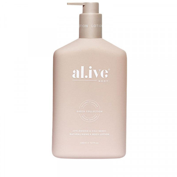 Alive Body Hand &amp; Body Lotion - Applewood &amp; Goji Berry 500ml