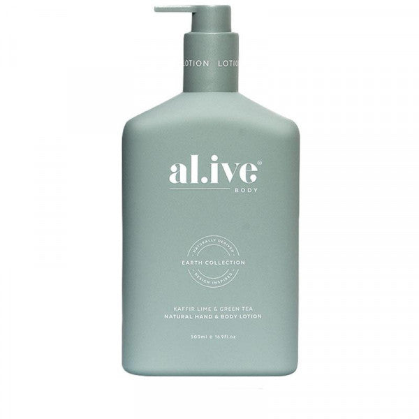 al.ive body Hand &amp; Body Lotion - Kaffir Lime &amp; Green Tea 500ml