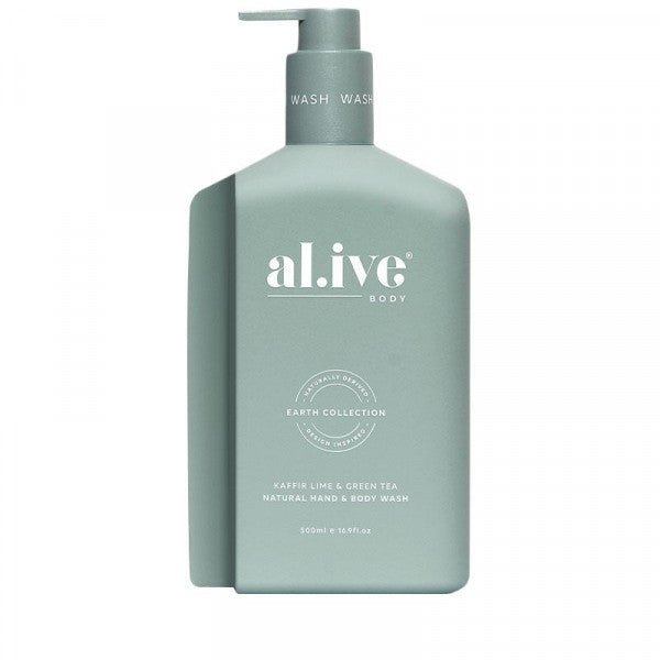 Alive Body Hand &amp; Body Wash - Kaffir Lime &amp; Green Tea 500ml