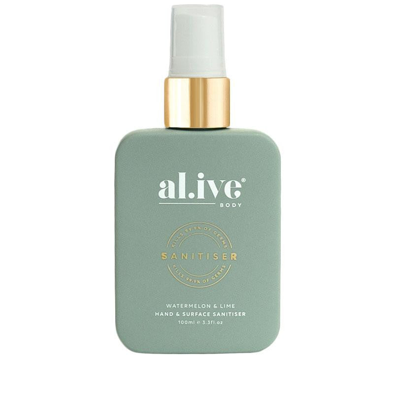 Alive Body Hand &amp; Surface Sanitiser - Watermelon &amp; Lime 100ml