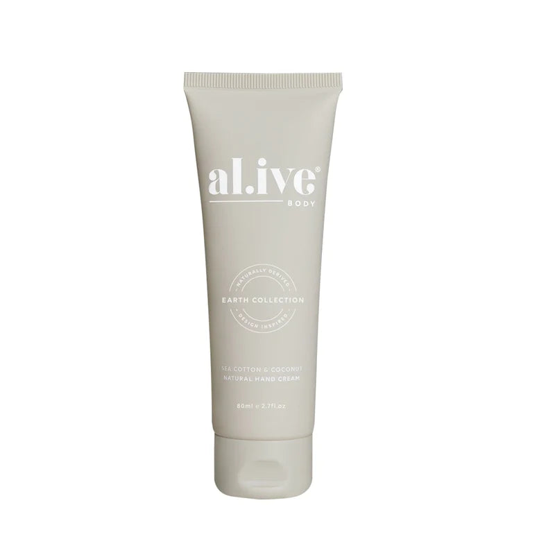 al.ive body Hand Cream - Sea Cotton & Coconut 80ml